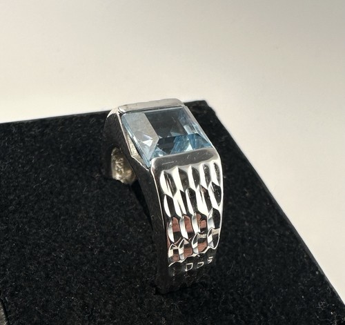 Silber ring 925 blauer - 925,