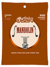 ►SATZ MARTIN MANDOLINENSAITEN = 8 SAITEN—MANDOLINE—BRONZE 010-034 QUALITY M400 ◄