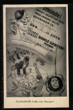 Künstler-AK Feuchtfröhliche