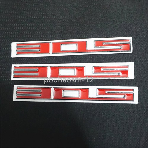 Red 305 silver chrome metal - 3x,