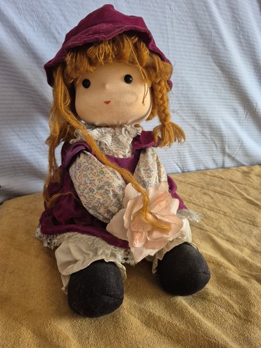 Vintage stoffpuppe mit - vintage,