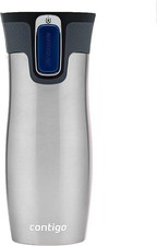 Contigo Thermobecher West Loop Autoseal, Edelstahl Isolierbecher, Reisebeche
