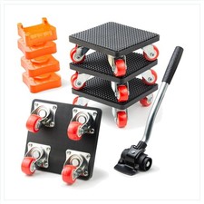 Möbelrollen Set 4 Stück Lastenheber Schwerlast 400kg 360 Grad Drehbar