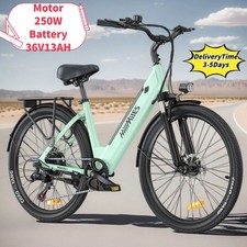 Neu 26" Milecity 250W Elektrofahrrad 36V 13Ah City E Bike 25km/h Damen/Herren
