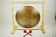 Feng Gong - Om-Symbol - Gravur - 4,2 kg  ⌀ 61 cm - Meditation / Klangmassage Han