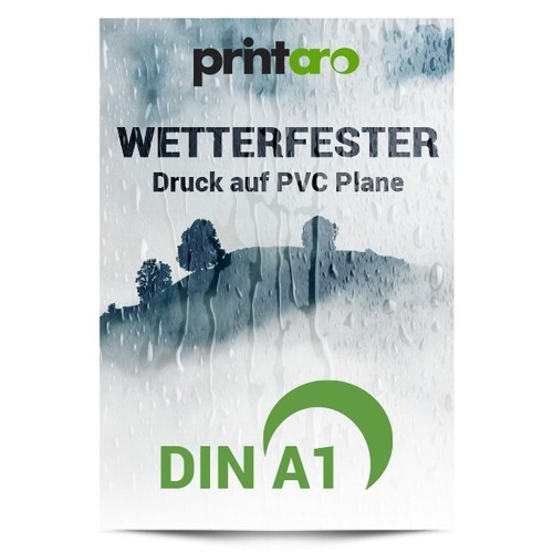 Wetterfester druck pvc - wetterfester,