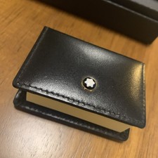 Mont Blanc SELTEN 30637 Meisterstück Leder Haft Post It Notizbuch Geldbörse Brandneu in OVP