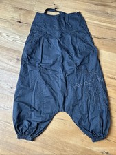 Damen Haremshose Pumphose Desigual Gr. 36 Schwarz Stick Muster