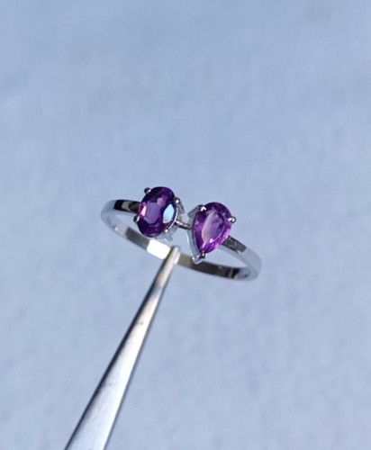 Natürlicher amethyst doppel - amethyst,