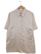MARIA BELLESI Kurzarmhemd Damen Hemd Gr. DE 46 creme Elegant