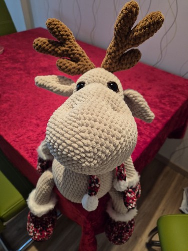Amigurumi elch handgehäkelt - elch,