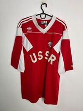 UdSSR SOWJETUNION 1991 ROT FUSSBALL SHIRT TRIKOT RETRO ADIDAS ORIGINALS GRÖSSE S