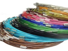 10 Spiraldraht Metall Bastelset Schmuckteile Memory Wire 54cm Mix Halsring M290B