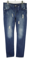 Humor Jalle Herrenjeans W32 Regular Fit Knopf Fly Distressed Verblichen