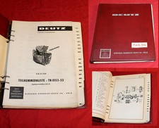 Ersatzteilliste deutz motor - ersatzteilliste, f