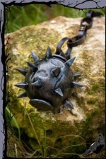 Larp Waffe - Hiebwaffe Morgenstern Dreschflegel Kopf mit Kette - Lockard 18cm  E