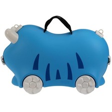 Kinderkoffer auf Rädern blau Kinder Trolley Kindergepäck Reisetrolley Rollkoffer