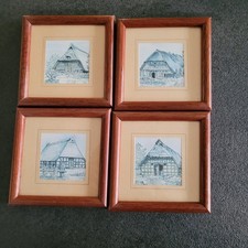 Vintage 4 kleine Bilder im