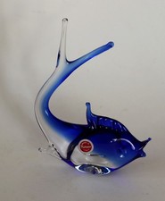 Sehr gut erhaltener Fisch mit Originaletikett - Murano -