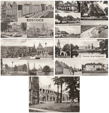 5 Stück  s/w - Ansichtskarten / Postkarten Ostseegebiet, unbeschrieben, 1974-85