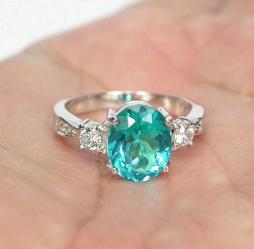 Natürlicher blauer paraiba - natürlicher,