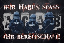 Retro Blechschild ACAB 30 x 20