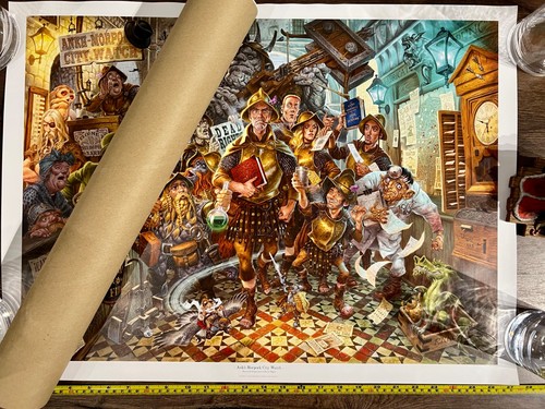 Ankh morpork city watch print - city,