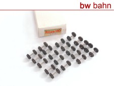Röwa H0 5093 Gleichstrom-Radsatz niedriger Spurkranz Zapfenlager 11 mm, 20 Stück