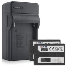 2 Akkus + Ladegerät NP-FM50 für Sony Cyber-shot DSC-F707,F717,F828