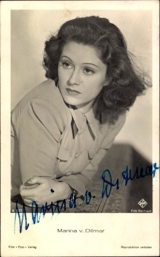 Schauspielerin marina von - ak,