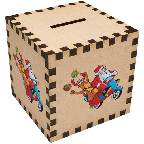 Spardose sparschwein santa - /,