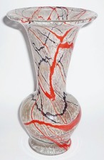 Art Deko Schaumglas Vase Johann Loetz Witwe Klostermühle um 1935