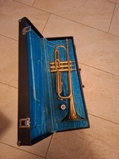 Trompete mit Koffer, alt antik