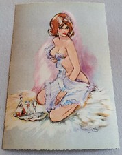 Vintage AK Erotik-Kunst: Hübsche Frau | Classic PIN-UP Girl | Pretty Woman #1587