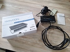 deleycon HDMI Splitter | 1 auf 2 | 1080p | 3D Unterstützung | inkl. Netzteil