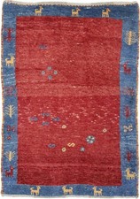 Original Perserteppich Gabbeh Ghashghai Orientteppich 141 cm x 80 cm  Alt Natur