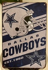 NFL Dallas Cowboys Blechschild American Football Team US Sport Deko Geschenk