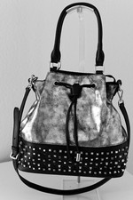 Damen Beutel Tasche Nieten Bag