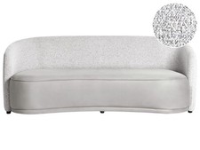 Sofa Stoff grau 3-Sitzer