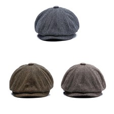 Herren Schiebermütze Schirmmützen Kappe Peaky Blinders Flatcap Cap Gatsby Mütze