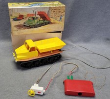 Silva Raupenfahrzeug, Fernlenkraupe VEB Eisfeld + OVP, altes DDR Kinderspielzeug