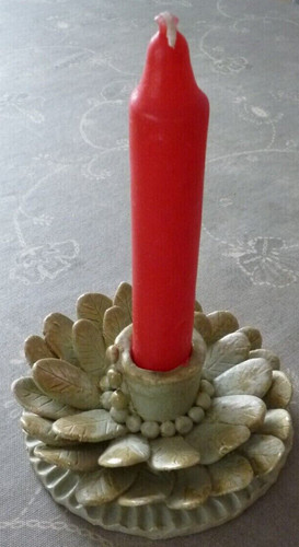 Kerzenständer seerose ton - kerzenständer,