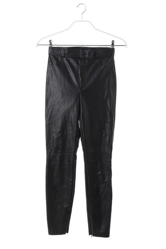Zara hose lederhose kunstleder - lederhose,
