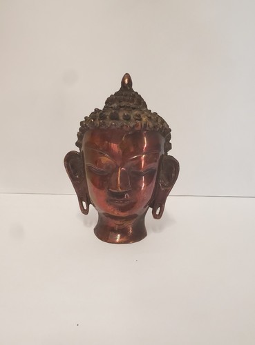 Metallfigur buddha kopf - metallfigur,