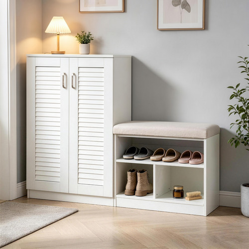 Schuhschrank mit sitzbank - schuhschrank,