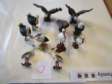 große Schleich  Sammlung     11 x  Wildtiere   Adler,Störche,Strauss    (O)
