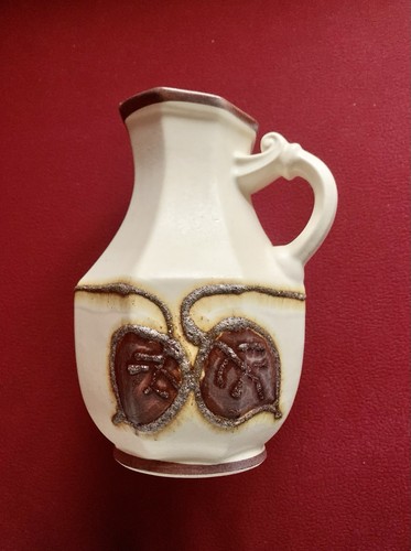 Blumenvase keramik blätter - blumenvase,