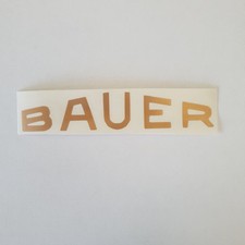Aufkleber * BAUER * gold *