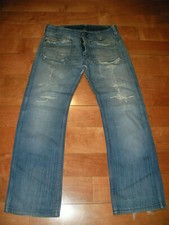Vintage Herren DIESEL Moorix Jeans Pantaloni Blu W29 L34 2004