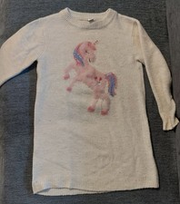 Kleid Mädchen Strickkleid Herbst/Winter topolino Einhorn Größe 122